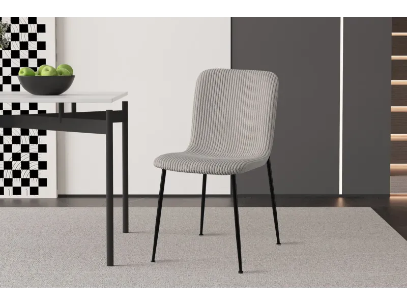 Chaise de salle à manger design coloris gris Chaises de salle à man...