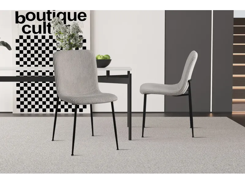 Chaise de salle à manger design coloris gris Chaises de salle à man...