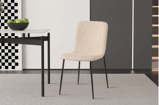 Chaise de salle à manger design coloris gris Chaises de salle à man... 2