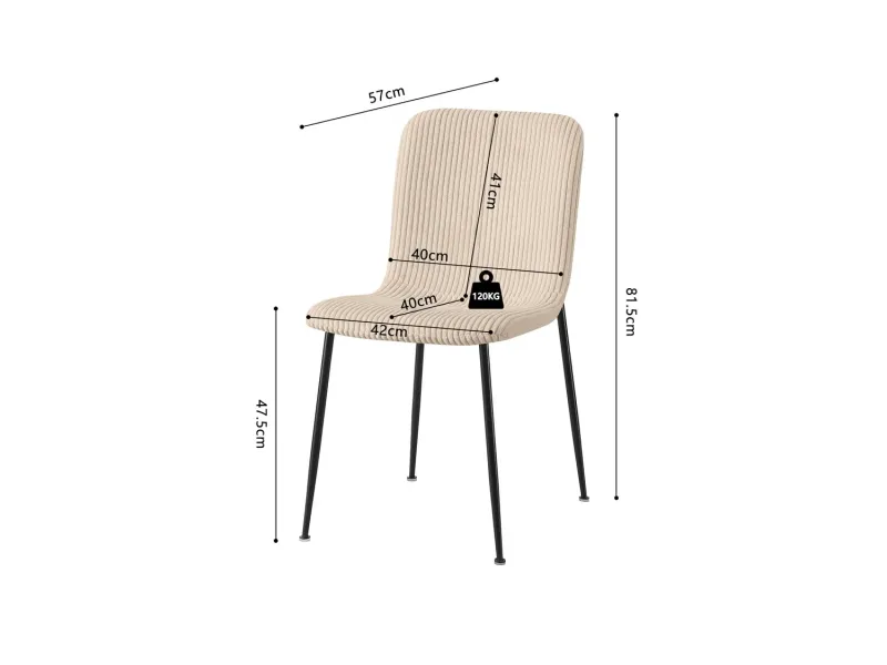 Chaise de salle à manger design coloris gris Chaises de salle à man...