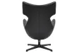 Fauteuil VOGUE pivotant à 360° en similicuir noir – Confort et élégance réunis