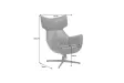 Fauteuil VOGUE pivotant à 360° en similicuir noir – Confort et élégance réunis