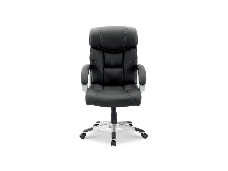 fauteuil de bureau réglable revêtue simili cuir teinté noir Sièges ...