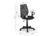 Chaise de bureau professionnel coloris noir réglable Sièges de bure...