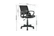 Chaise de bureau moderne pivotante teinté noir Sièges de bureau adu...