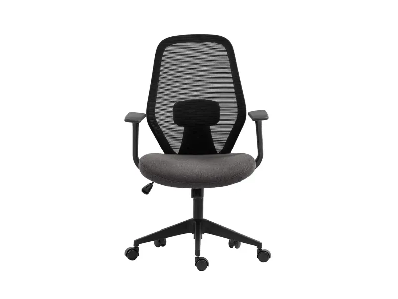 Fauteuil de Bureau Ergonomique, avec accoudoirs réglables et Tissu en Maille, idéale comme Chaise de Joueur coloris gris