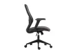 Fauteuil de Bureau Ergonomique, avec accoudoirs réglables et Tissu en Maille, idéale comme Chaise de Joueur coloris gris