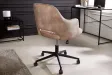 Chaise de bureau PARIS velours grège – Élégance et confort raffiné