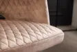 Chaise de bureau PARIS velours grège – Élégance et confort raffiné