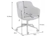 Chaise de bureau EUPHORIA velours gris foncé – Élégance moderne et confort au quotidien