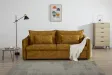 Canapé Marvelous velours jaune moutard 220cm pas cher