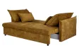 Canapé Marvelous velours jaune moutard 220cm pas cher