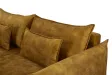 Canapé Marvelous velours jaune moutard 220cm pas cher