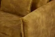 Canapé Marvelous velours jaune moutard 220cm pas cher