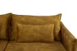 Canapé Marvelous velours jaune moutard 220cm pas cher
