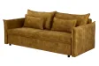 Canapé Marvelous velours jaune moutard 220cm pas cher