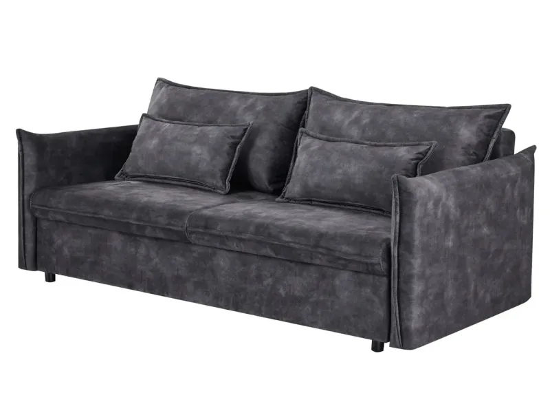 Canapé Marvelous velours jaune moutard 220cm pas cher