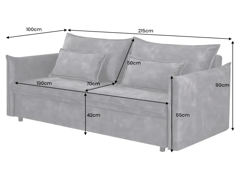 Canapé Marvelous velours jaune moutard 220cm pas cher