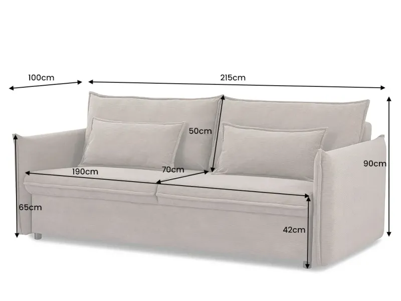 Canapé Marvelous velours jaune moutard 220cm pas cher