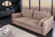 Canapé Marvelous velours jaune moutard 220cm pas cher