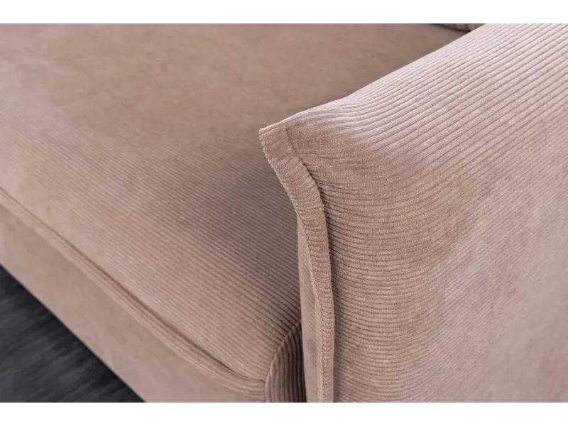 Canapé Marvelous velours jaune moutard 220cm pas cher