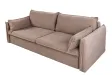 Canapé Marvelous velours jaune moutard 220cm pas cher