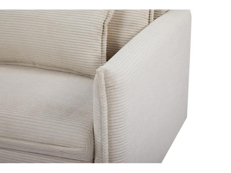 Canapé Marvelous velours jaune moutard 220cm pas cher