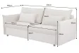 Canapé Marvelous velours jaune moutard 220cm pas cher