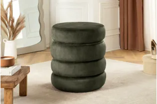 Tabouret 40 cm design en bois massif recyclé Tabourets bas |adeniahome... 2