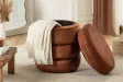 Tabouret 40 cm design en bois massif recyclé Tabourets bas |adeniahome...