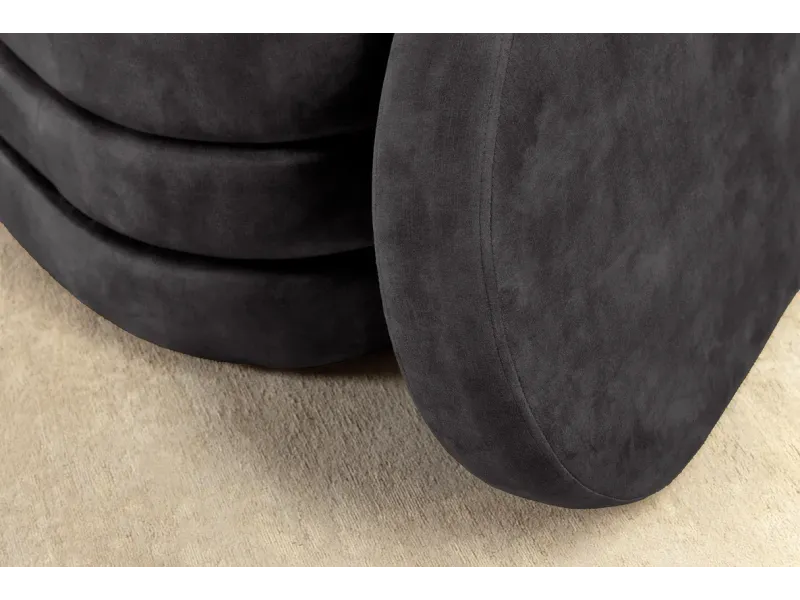 Caisson de bureau moderne à 3 tiroirs avec roulettes coloris noir l...