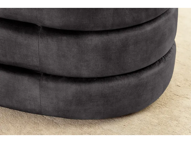 Caisson de bureau moderne à 3 tiroirs avec roulettes coloris noir l...