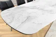Table à manger extensible en céramique 180-225cm aspect marbre pas cher