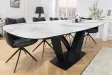 Table à manger extensible en céramique 180-225cm aspect marbre pas cher