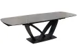 Table à manger extensible en céramique 180-225cm aspect marbre pas cher