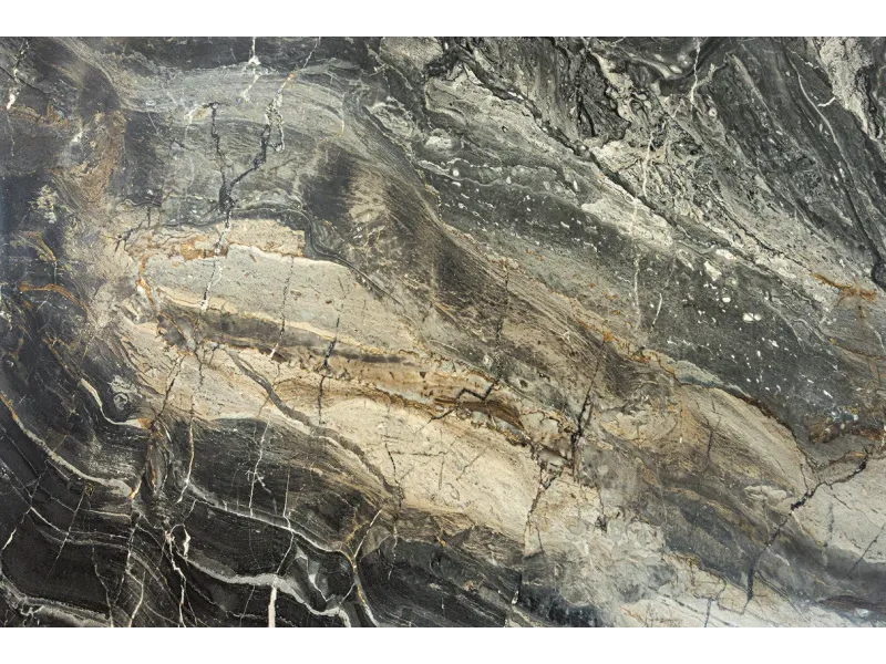 Table à manger extensible en céramique 180-225cm aspect marbre pas cher