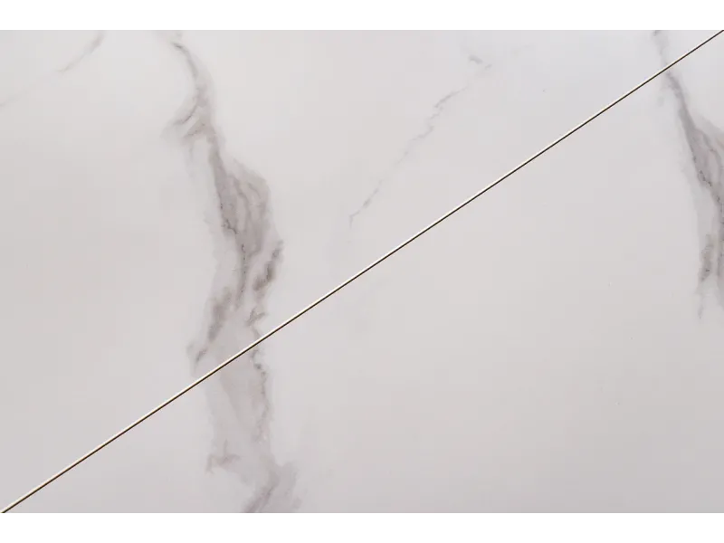 Table à manger extensible en céramique 180-225cm aspect marbre pas cher