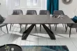 Table à manger extensible en céramique 180-225cm aspect marbre pas cher