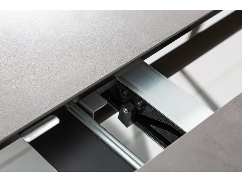 Table à manger extensible en céramique 180-225cm aspect marbre pas cher