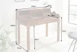 Bureau design de 115cm en bois massif naturel Secrétaire |adeniahome.com