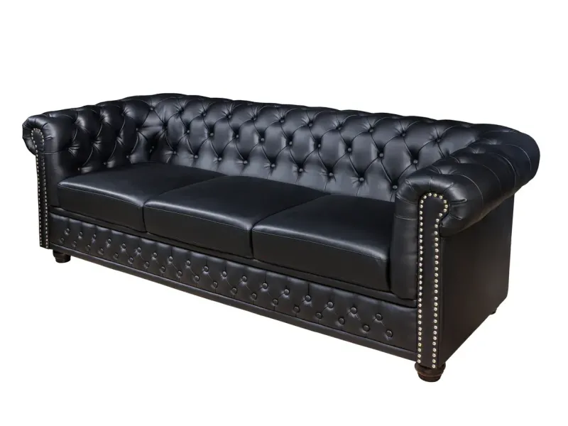 Canapé Marvelous velours jaune moutard 220cm pas cher