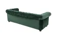 Canapé Chic Chesterfield en Velours Vert – Élégance Classique & Design Moderne pour un Salon Royal