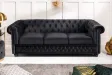Canapé Marvelous velours jaune moutard 220cm pas cher