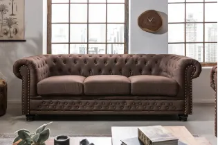 Canapé Marvelous velours jaune moutard 220cm pas cher