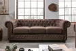 Canapé Marvelous velours jaune moutard 220cm pas cher