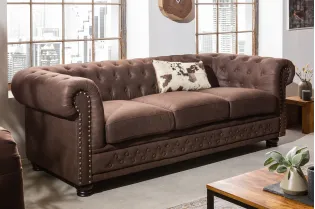 Canapé Marvelous velours jaune moutard 220cm pas cher 2
