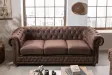Canapé Marvelous velours jaune moutard 220cm pas cher