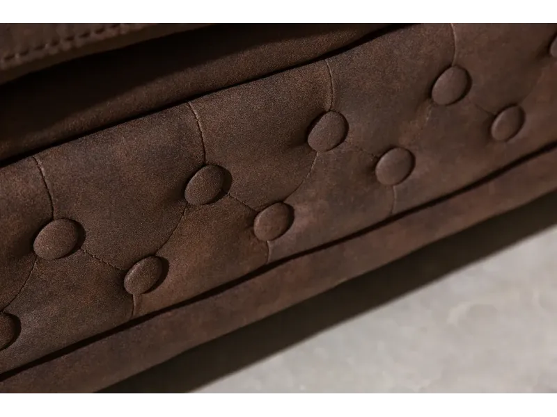 Canapé Marvelous velours jaune moutard 220cm pas cher