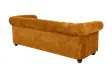 Canapé Marvelous velours jaune moutard 220cm pas cher
