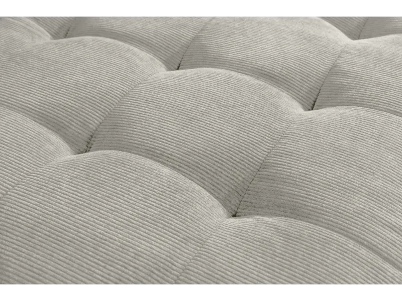 Canapé d'angle en velours coloris gris pas cher